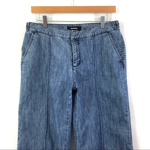 ♻️DONATED♻️DAISY FUENTES Size 10 Wide Cropped Leg Jeans A12 - Picture 2 of 7